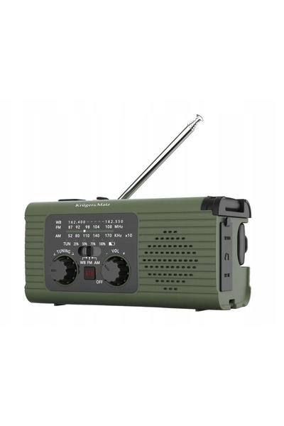 NO BRAND Radio portabil de supraviețuire, de urgență, SOS, lanternă, power ba...