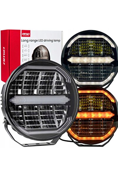AMIO 112W 12V 24V Proiector LED de fază lungă cu funcție de lumină de poziție