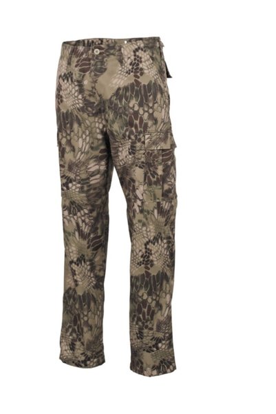 NO BRAND Pantaloni tactici US BDU snake FG MFH, clasici de luptă, ajustabili, XL