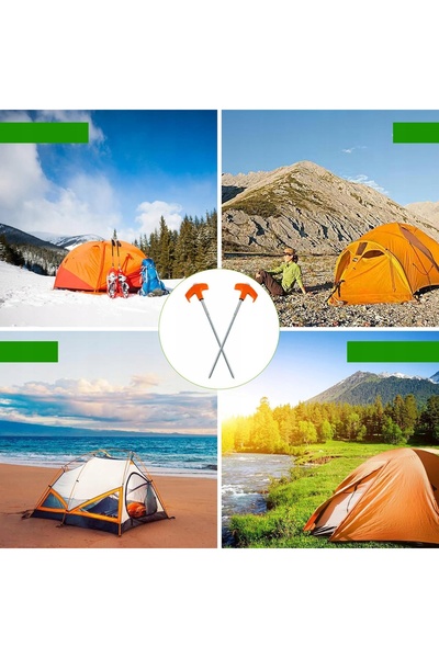 NO BRAND Ancoră de sol pentru cort, 10 bucăți, pentru camping