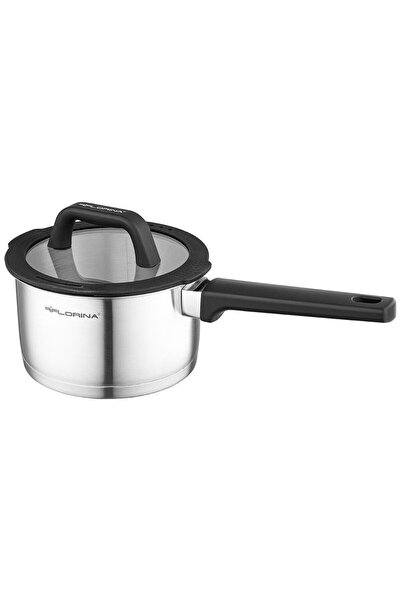 FLORINA Cratită rondelă din oțel inoxidabil cu silicon, Chef, 16 cm, 1,8 L, d...