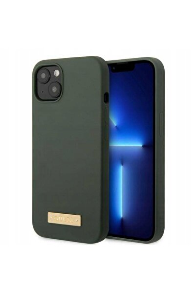NO BRAND Husă pentru iPhone 13, placă de silicon cu logo Guess pentru MagSafe...