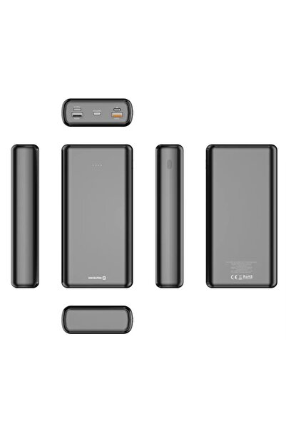 SWISSTEN Powerbank 20W PD QC 2xUSB-A, USB-C Lightning PD QC 30000 mAh