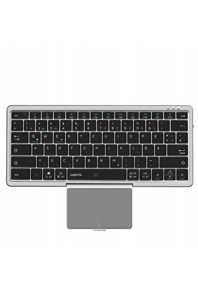 LogiLink Tastatură wireless BT 5.1 cu touchpad și husă magnetică