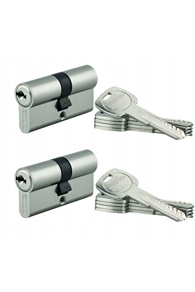 NO BRAND Set de 2 inserții de lacăt TRAFIC 6, 30x30 mm, 10 chei incluse