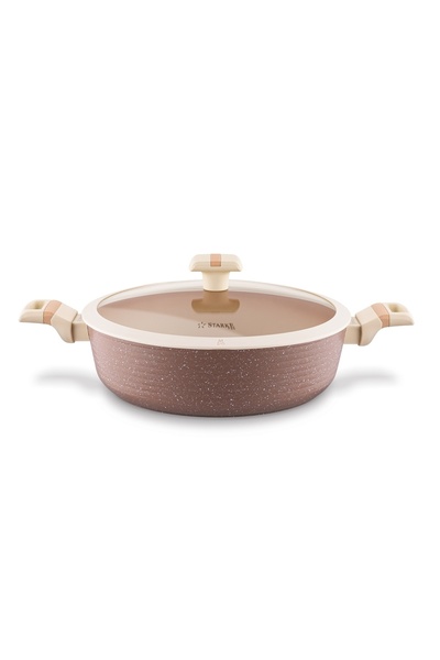 Starke Pro PATELNIA inducție adâncă cu capac, mânere scurte, Coretto 28 cm