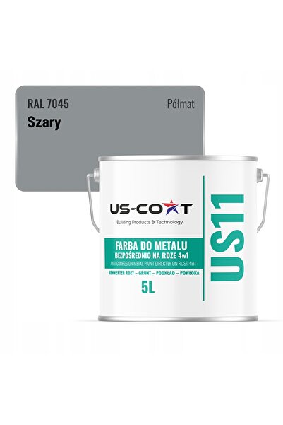 NO BRAND VOPSEA ANTICOROZIVĂ PENTRU METAL, DE PROTECȚIE, 5 L, GRI RAL 7045, S...