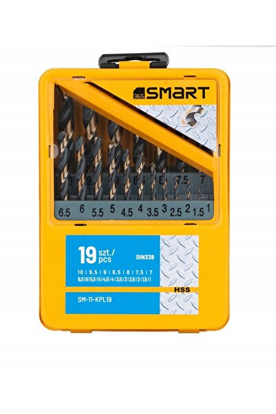 Smart SMART365 SET DE BURGHIU HSS PENTRU METAL, 19 BUC., DIN338