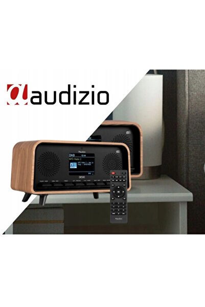 Audizio Radio Digital Retro DAB+ și FM, cu aspect de lemn, pentru Dormitor, B...