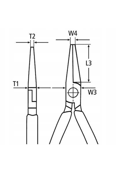 NO BRAND Lux Tools Clește de tăiat semi-circular alungit 140mm 534707