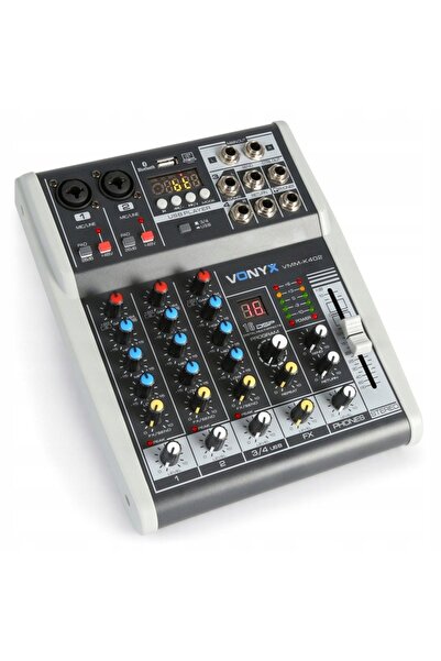 NO BRAND Mixer profesional Vonyx 4 canale + Efecte DSP + USB + Alimentare Pha...