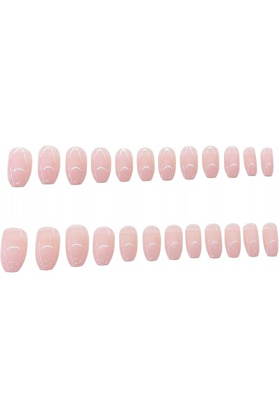 NO BRAND UNGHII ARTIFICIALE SCURTE, DE CULOARE CARNE, CU EFECT DE GRADIENT, C...