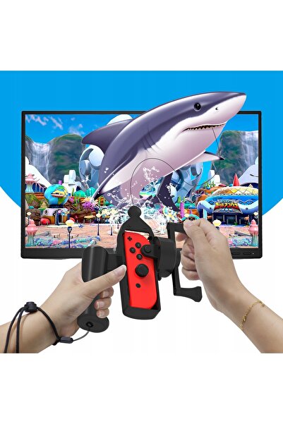 NO BRAND Mâner tip undiță pentru Joy-Con pentru Nintendo Switch OLED Ace Angler