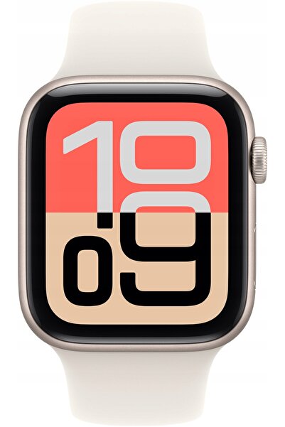 Apple Ceas SE 3 GPS 40mm Aluminiu Starlight Curea sport Starlight S/M