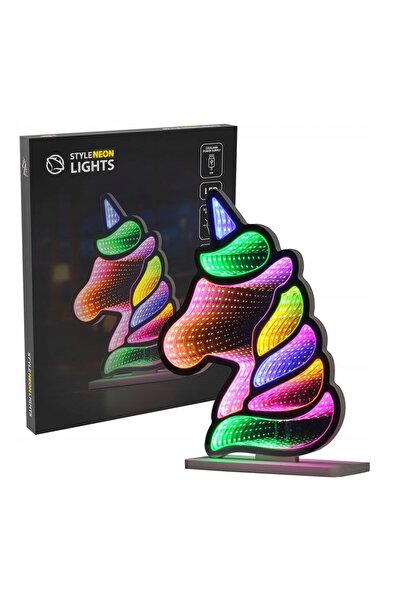 MANTA Oglindă cu LED stil neon Unicorn MASNL134MT