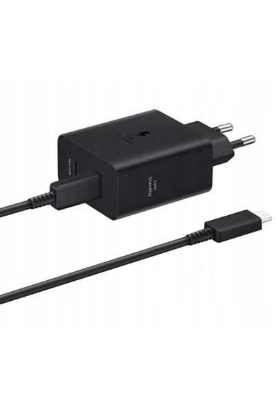 NO BRAND Încărcător ORIGINAL SAMSUNG SuperFast Charging 50W cu DOUĂ PORTURI U...