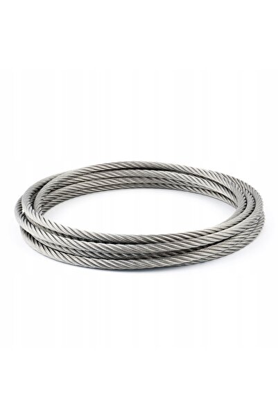 NO BRAND Frânghie din oțel inoxidabil INOX, rezistentă la acizi, durabilă, 7x...