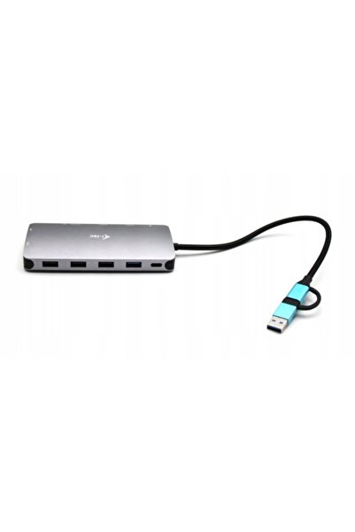 i-Tech Gear USB 3.0/USB-C/Thunderbolt 3x Display Metal Nano Dock Stație de an...