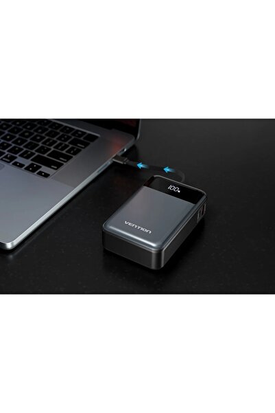 NO BRAND Vention 20000mAh 65W cu cablu USB-C încorporat