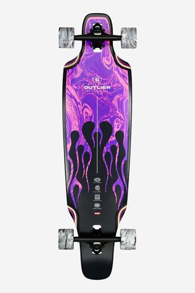 Globe OUTLIER 36" LONGBOARD - PURPLE FLAMES