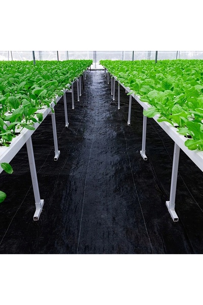 NO BRAND AGROFIBRĂ GROASĂ 70g PENTRU BURUIENI 1.6x50m AGROFIBRĂ NEAGRĂ REZIST...