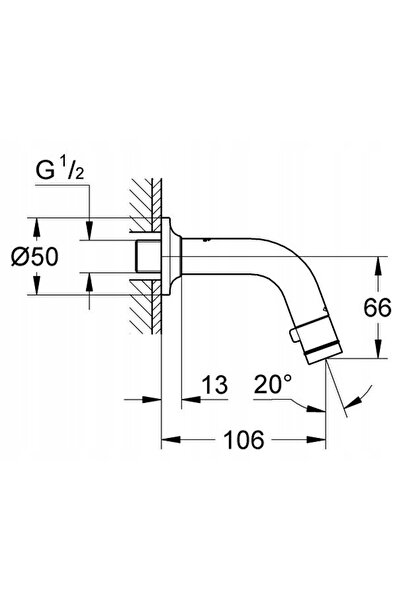 Grohe Robinet de perete universal 20205000