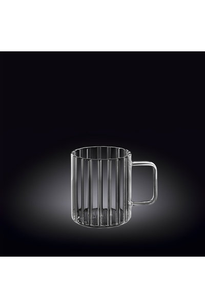 NO BRAND Cana termică pentru cafea, cu model ondulat, 200 ml, Wilmax, din sti...