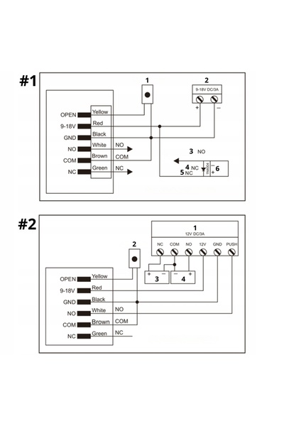 NO BRAND Sistem de închidere electronică RFID 13.56MHz pentru uși și porți, c...