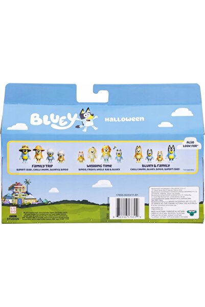 bluey HALLOWEEN BLUEY, BINGO, CHLOE, LUCKY set de 4 figurine +3 ani