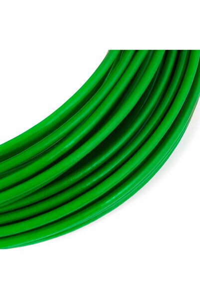 NO BRAND Cablu de oțel cu înveliș din PVC 5/8mm 6x7 VERDE 10m