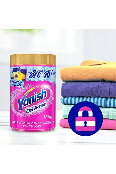 Vanish Oxi Action Îndepărtator de pete pentru rufe Roz 1.4 kg