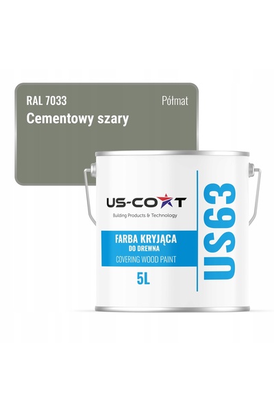 NO BRAND Vopsea pentru renovarea ușilor din lemn, gri ciment RAL7033, semi-ma...