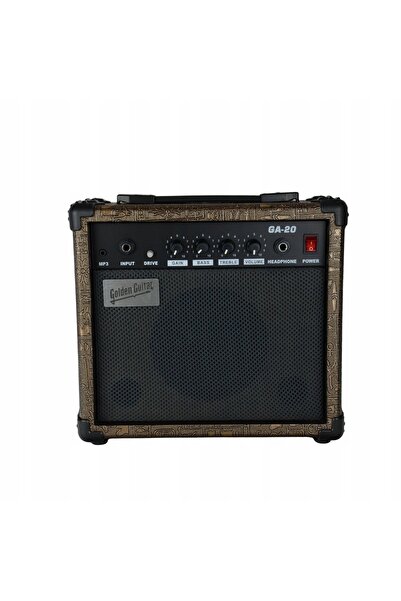 NO BRAND Amplificator de chitară „Piecyk” de 20 W – Golden Guitar auriu