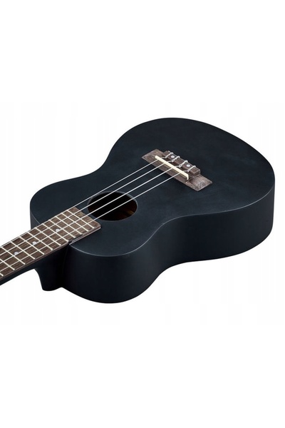 NO BRAND Harley Benton UK-12C Ukulele Concert Negru + Husă