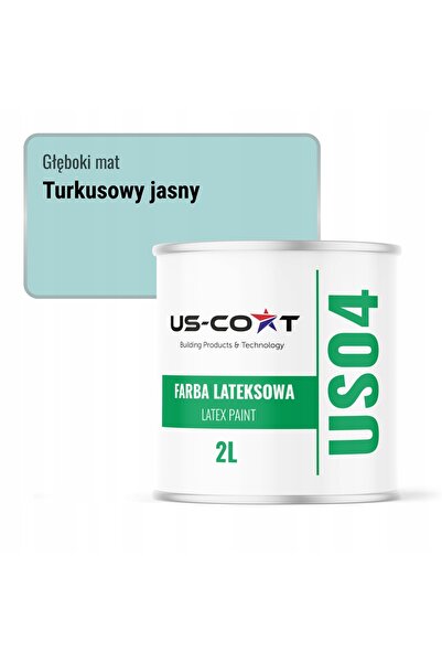 NO BRAND Vopsea latex pentru pereți, culoare turcoaz strălucitor, H1462, 2L, ...