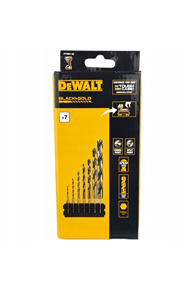 Dewalt Set burghie pentru metal cu coadă hexagonală, 7 bucăți 1/4 " DT70831