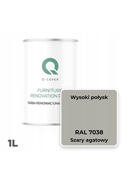 NO BRAND Vopsea pentru mobilier de bucătărie, gri agat RAL 7038, lucios, 1L