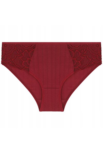 NO BRAND 6x Chiloți de damă Figi, tip bikini, din bumbac, cu dantelă decorati...