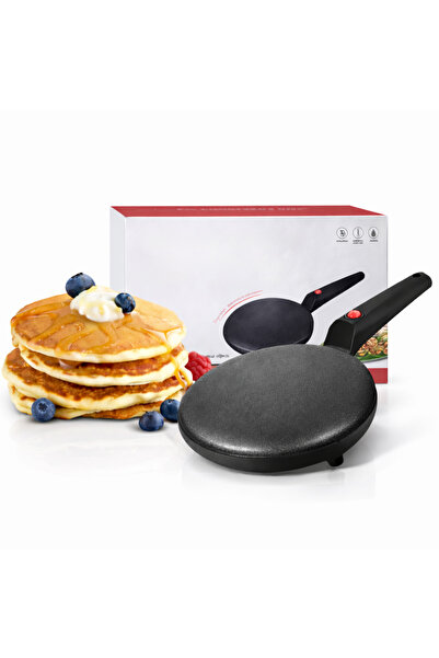 MACVI Electric Crepe Pan 600W, Non-Stick 20 cm, Automatic Thermostat