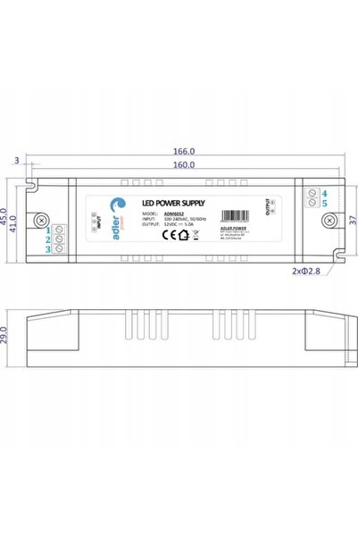 NO BRAND MINI 12V 8.25A 100W IP20 Sursă de alimentare pentru mobilier și benz...