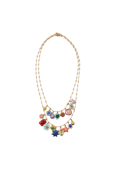 Charmist Zr Resin Double Charm Necklace
