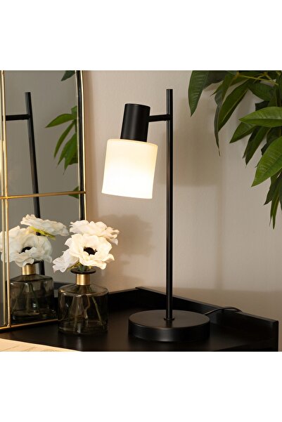 Atmosphera Lampă de masă decorativă din metal negru, 45CM, E14