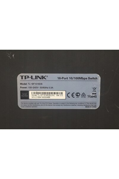 NO BRAND Switch TP-Link TL-SF1016DS 16 porturi Fast Ethernet 100Mb/s Switch Rack