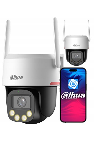 DAHUA Cameră de exterior rotativă WiFi 8MPx P8F-PV WizColor cu analiză a imag...