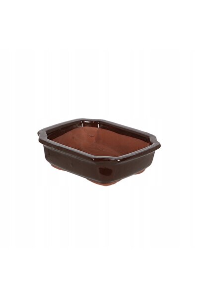 Esschert Design Ghiveci pentru bonsai cu bază de drenaj, teracotă maro, 21x6c...