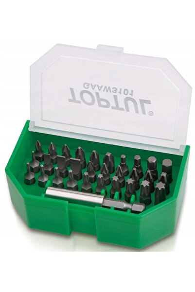 NO BRAND Set de biți pentru șurubelniță de 1/4'' cu mâner 31EL TOPTUL GAAW3101