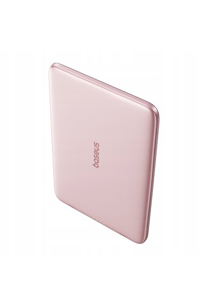 Baseus Powerbank 5000mAh 20W Ultra-subțire cu cablu USB-C MagSafe 60W 30cm - Roz