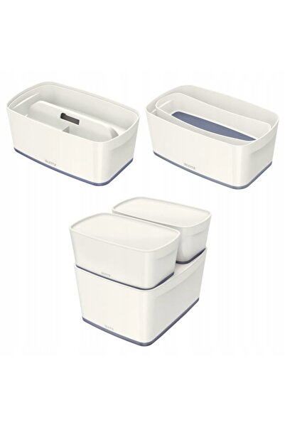 Leitz MyBOX 318x128x191mm ALB/GRI UNITATE DE DEPOZITARE
