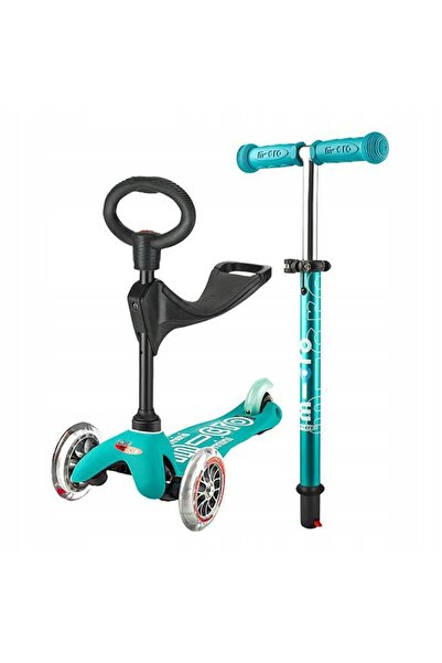 Micro Trotinetă MINI DELUXE 3 ÎN 1 CU SCAUN, JUCĂRIE DE CĂLĂRIT "