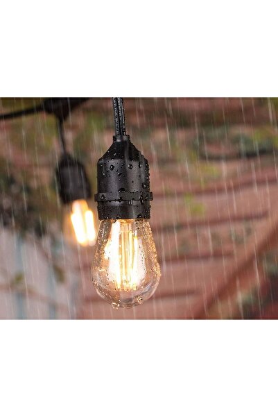 NO BRAND 10x Bec LED E27 1W WW cu filament de sticlă